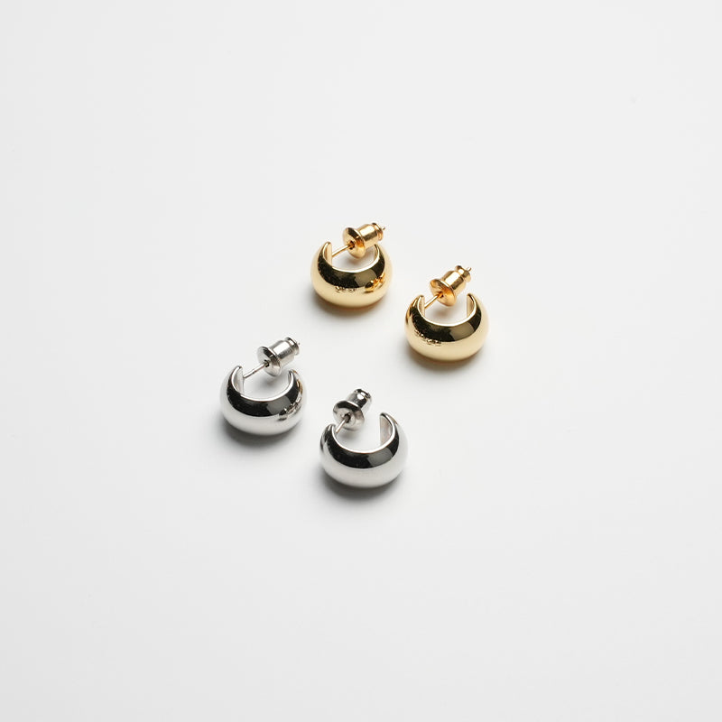 Polished Earrings | Sliver