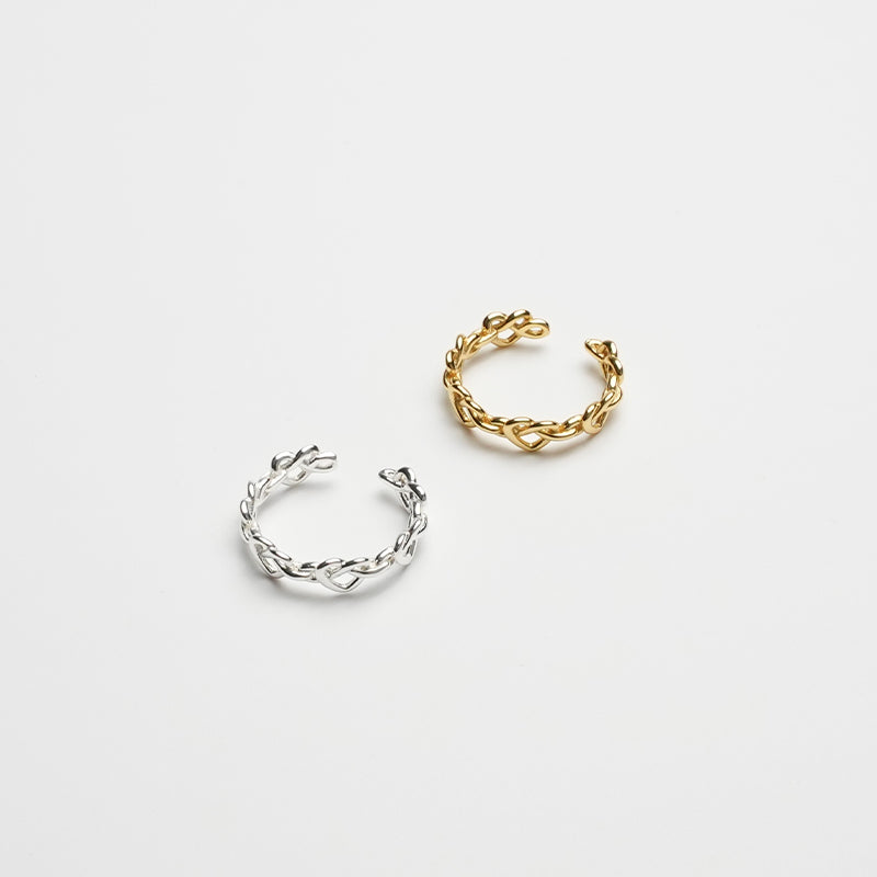 Knotted Hearts Ring | Gold