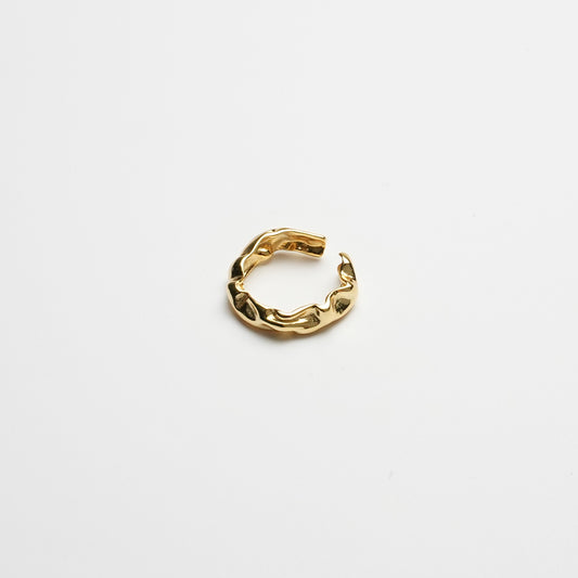 Heavy-Wavey Open Ring | Gold