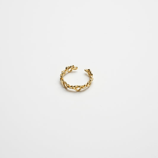 Knotted Hearts Ring | Gold