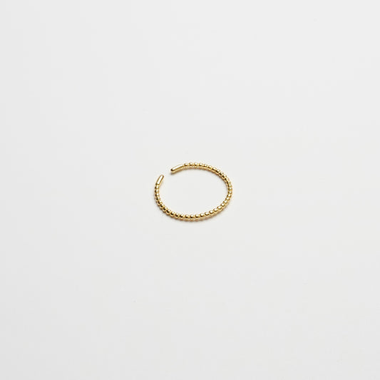 Bead Stackable Ring | Gold