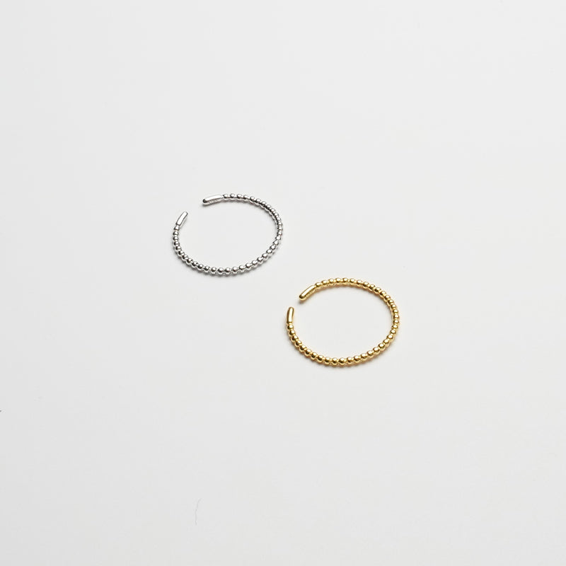 Bead Stackable Ring | Gold