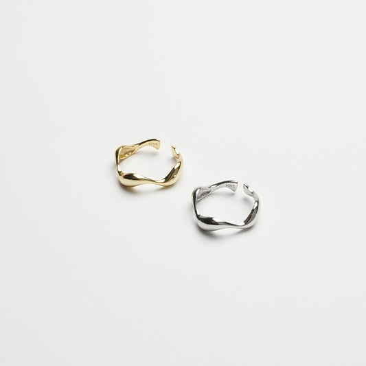 Wave Open Ring | Gold