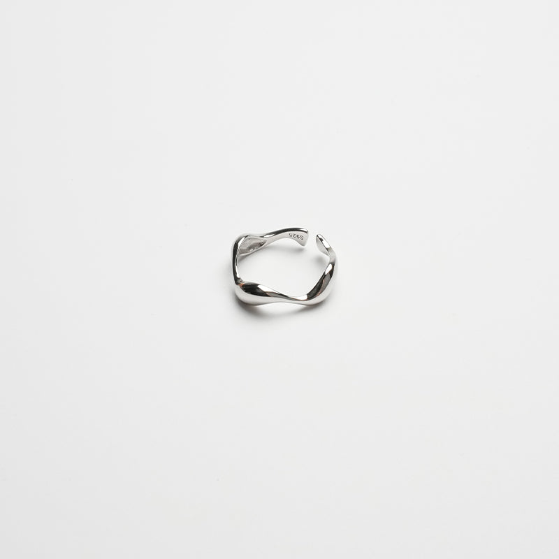 Wave Open Ring | Silver