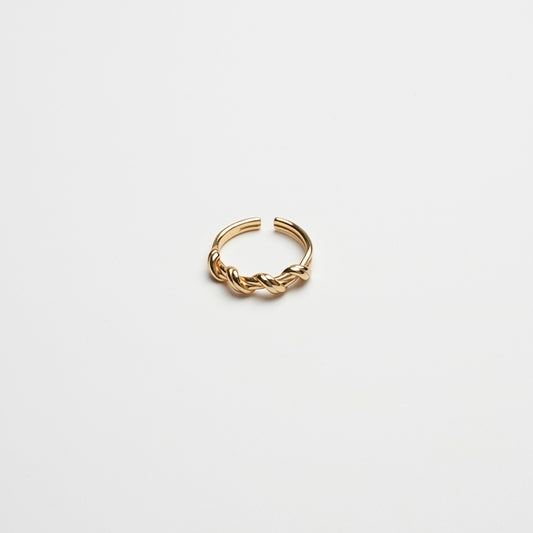 Rope Open Ring | Gold