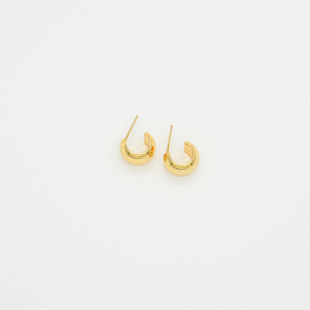 Polished Earrings | Gold