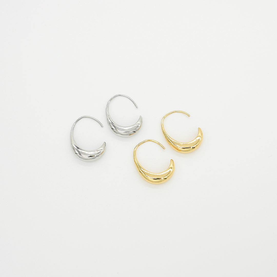 Open Oval Earrings | Gold