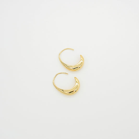 Open Oval Earrings | Gold