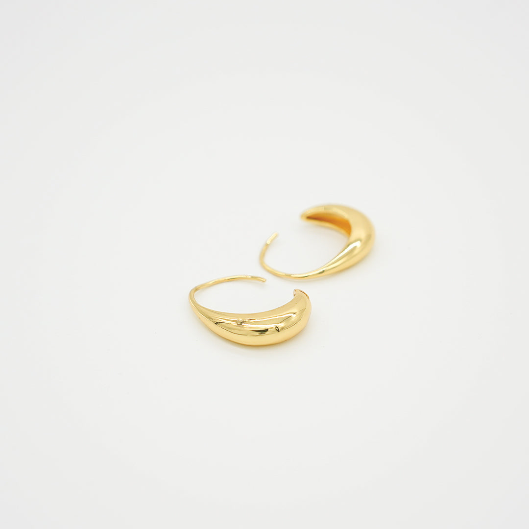 Open Oval Earrings | Gold