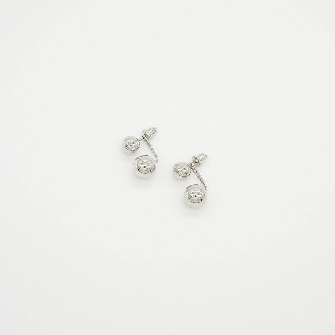 Double Sided Earrings | Silver