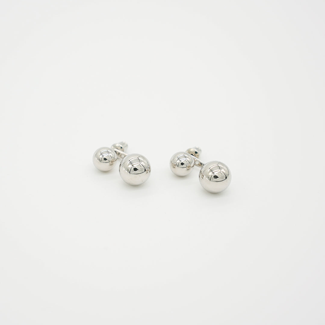 Double Sided Earrings | Silver