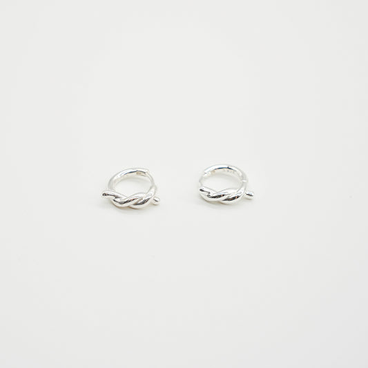 Simply Knot Earrings | Silver