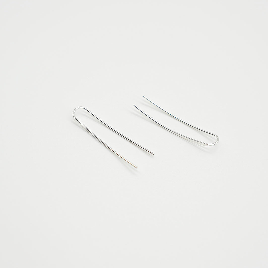 Linear Earrings | Silver