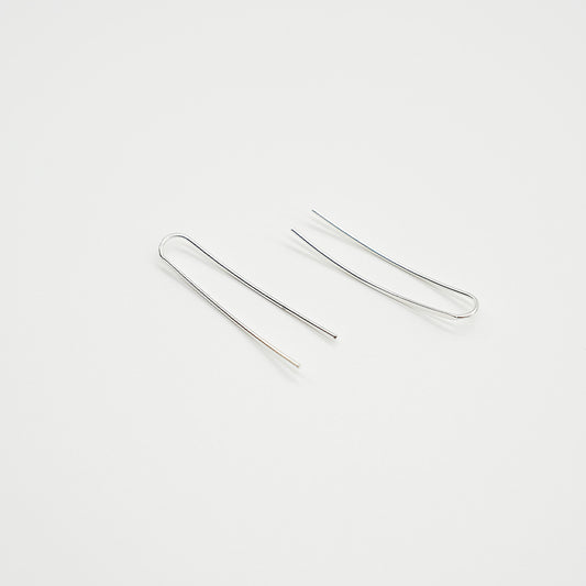 Linear Earrings | Silver