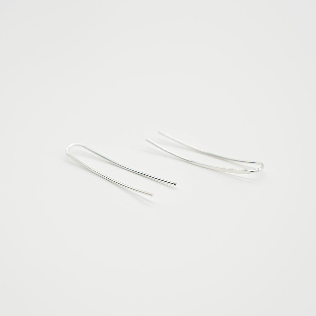 Linear Earrings | Silver