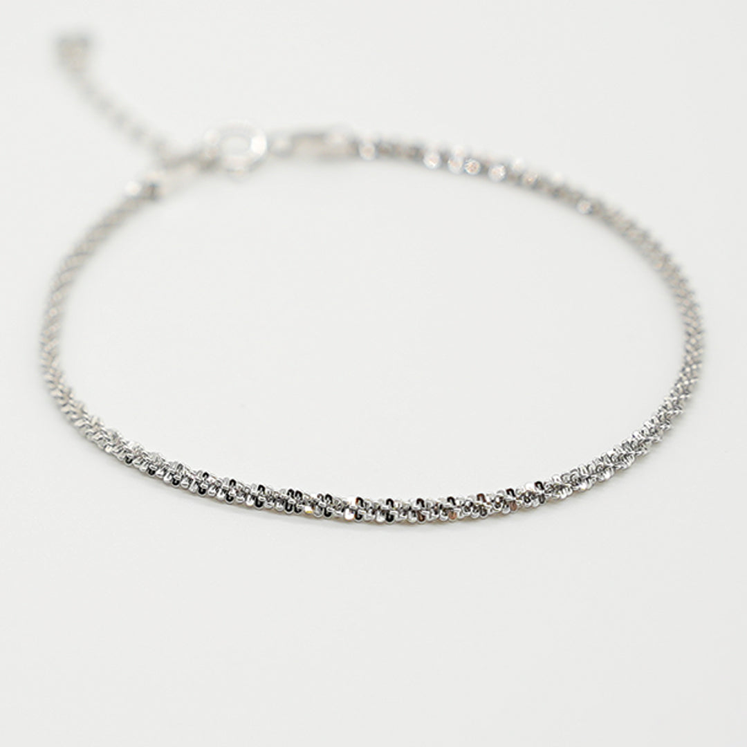 Simplicity Beaded Bracelet | Silver