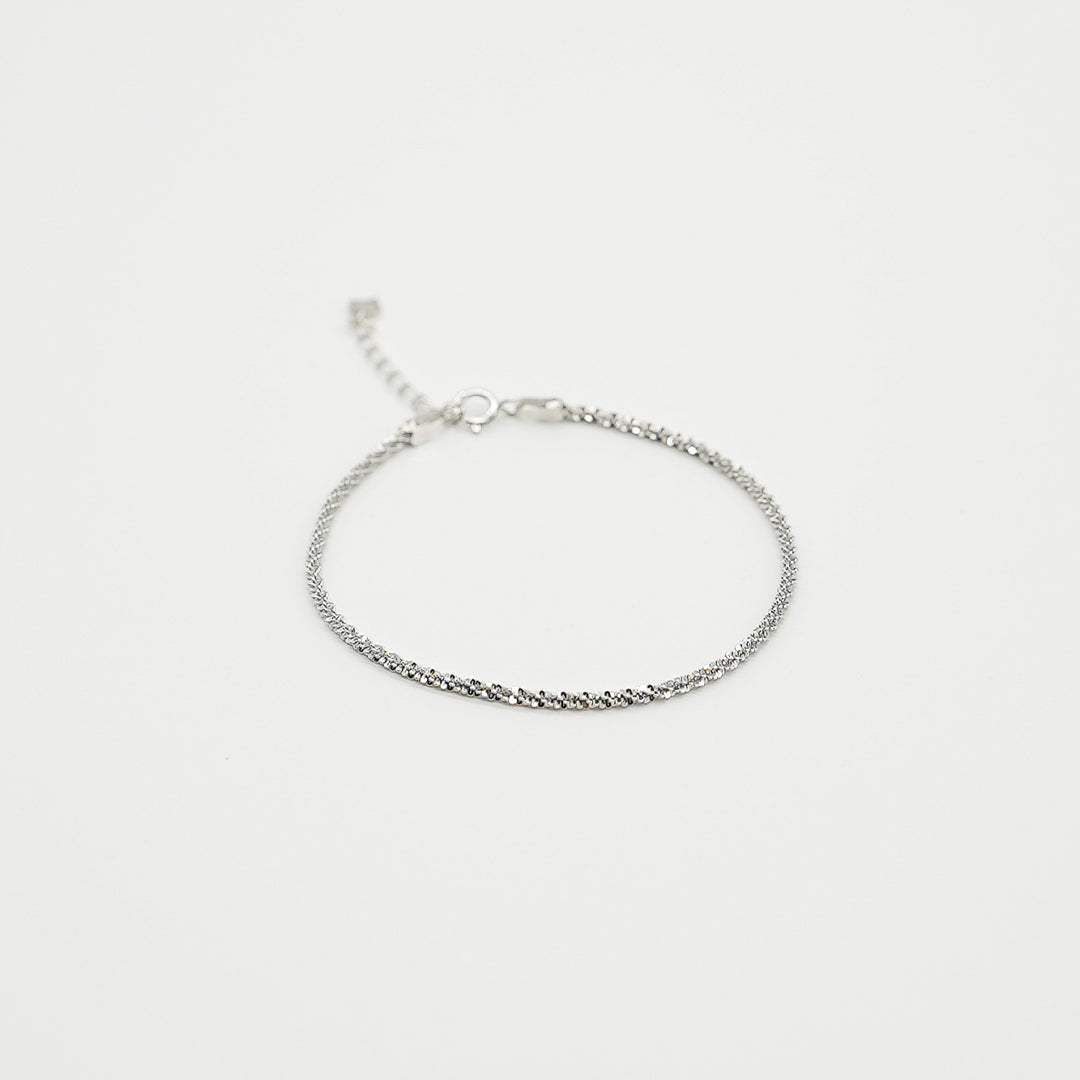 Simplicity Beaded Bracelet | Silver